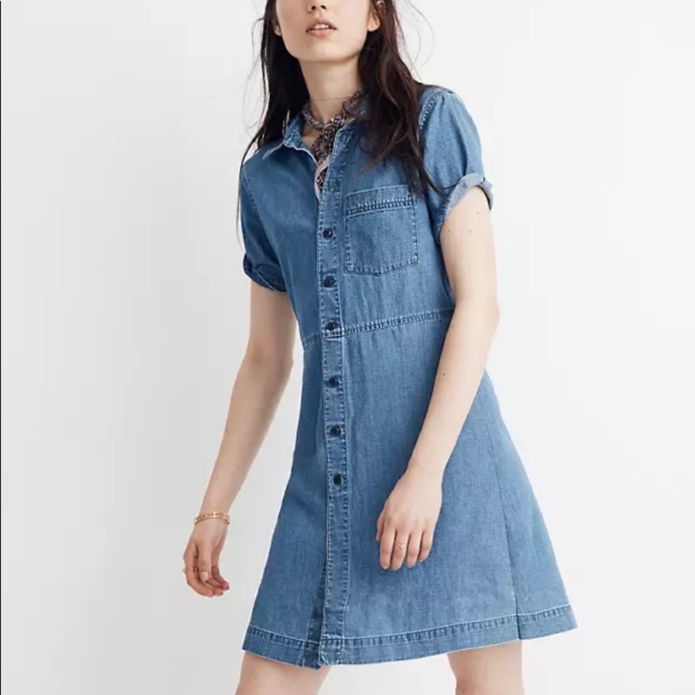 🌷Madewell Denim Waisted Shirtdress Size XXL🌷